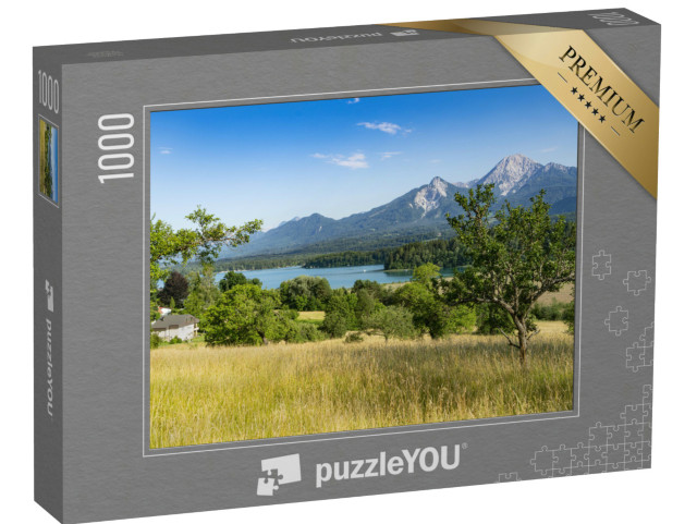 Puzzle 1000 pezzi „Vista panoramica del lago di Ossiach, Carinzia“