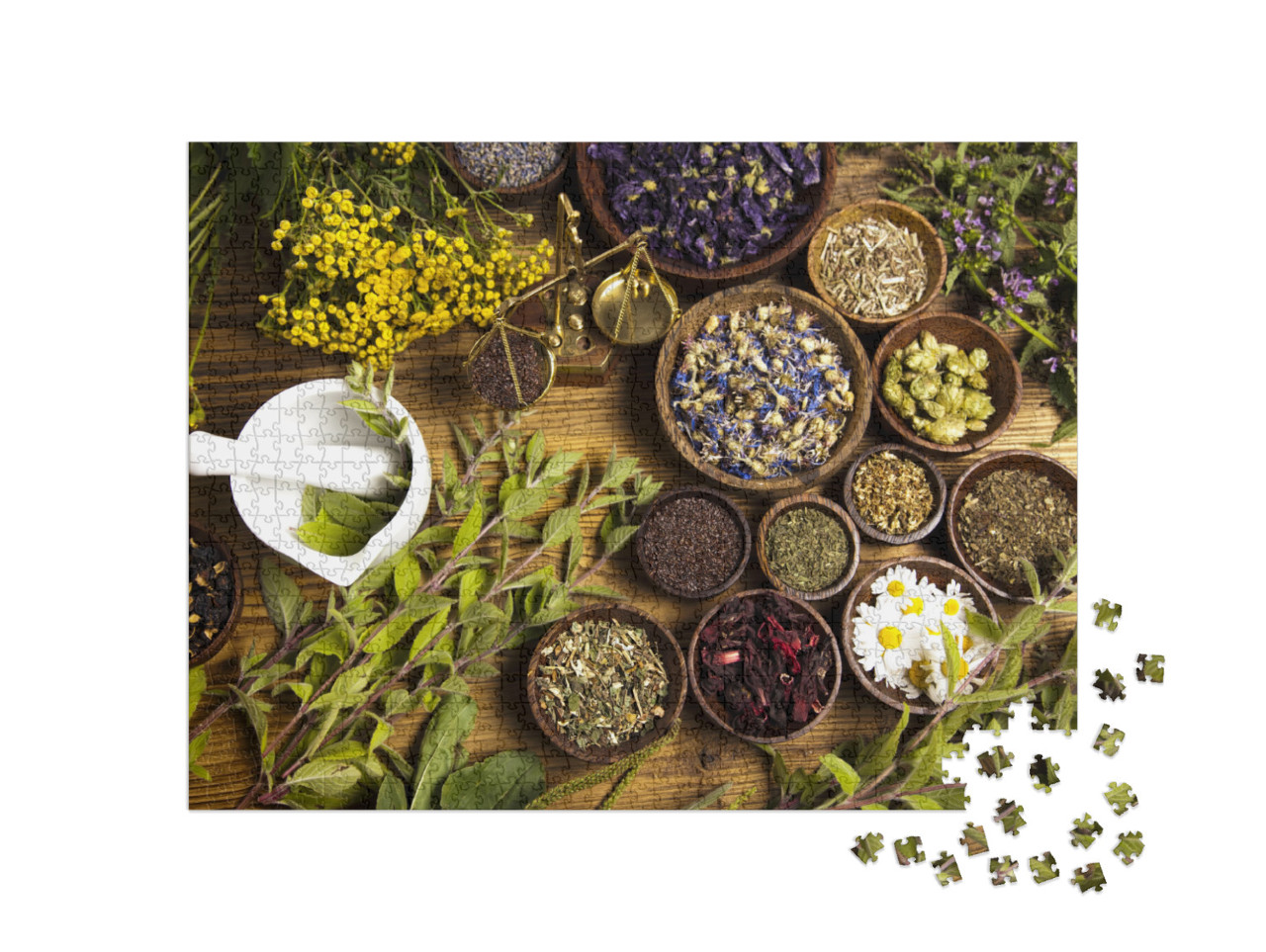 Puzzle 1000 pezzi „Le erbe della naturopatia“