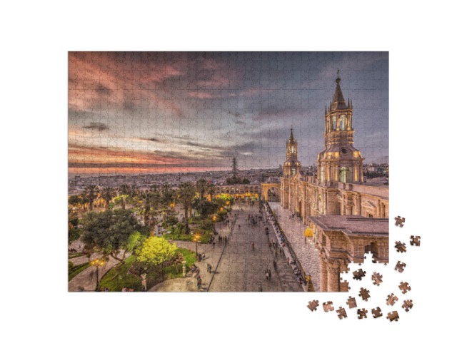 Puzzle 1000 pezzi „Arequipa tramonto Perù“