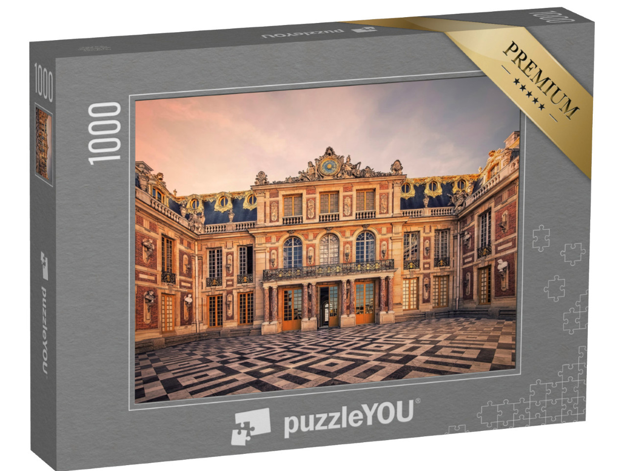 Puzzle 1000 pezzi „Facciata della reggia di Versailles, vicino a Parigi“