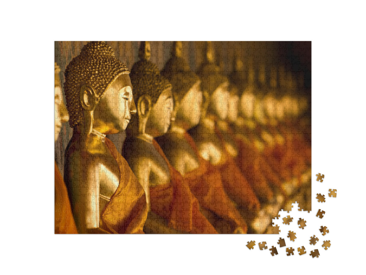 Puzzle 1000 pezzi „Statua del Buddha nel Wat Arun, Bangkok, Thailandia“