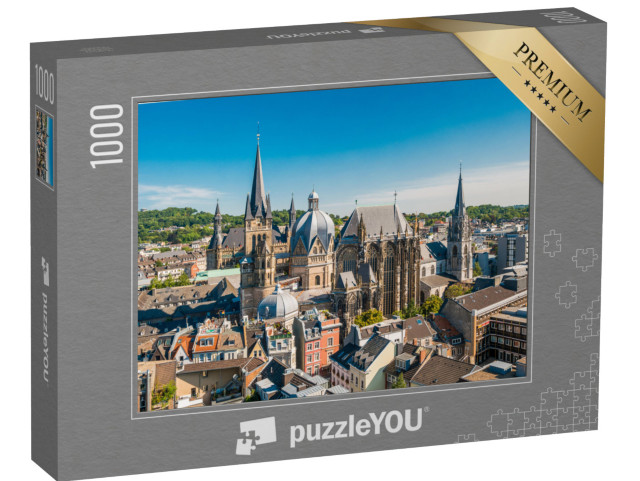 Puzzle 1000 pezzi „La bella città di Aquisgrana, Germania“