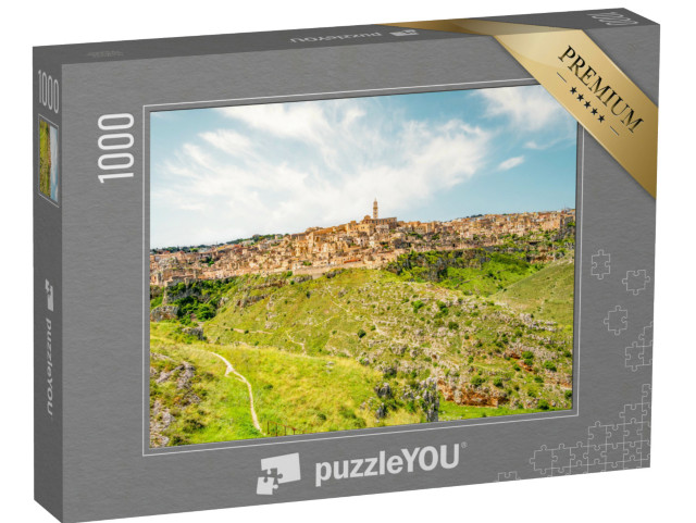 Puzzle 1000 pezzi „Veduta dell'antica città di Matera, Sassi di Matera in Basilicata“