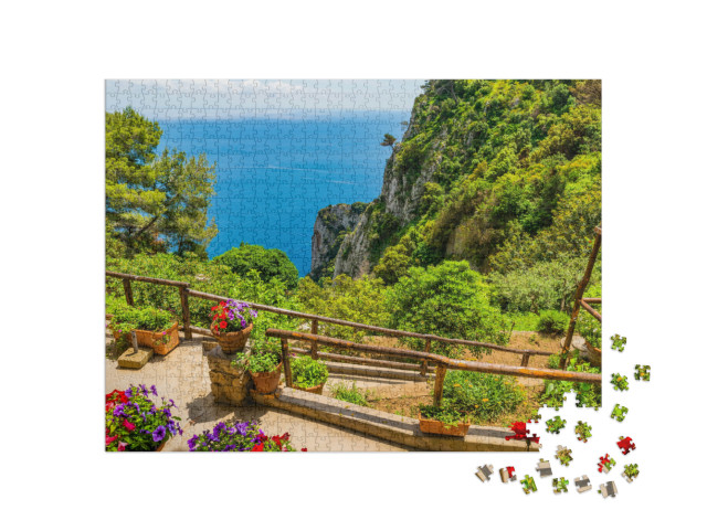 Puzzle 1000 pezzi „La meravigliosa isola di Capri, Italia“