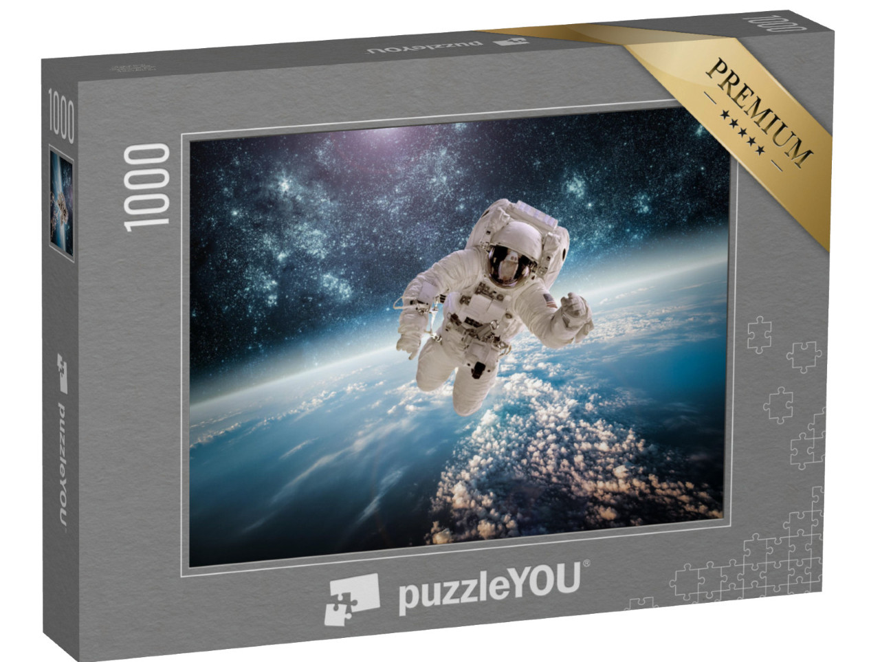 Puzzle 1000 pezzi „Astronauta nello spazio, la Terra sullo sfondo“