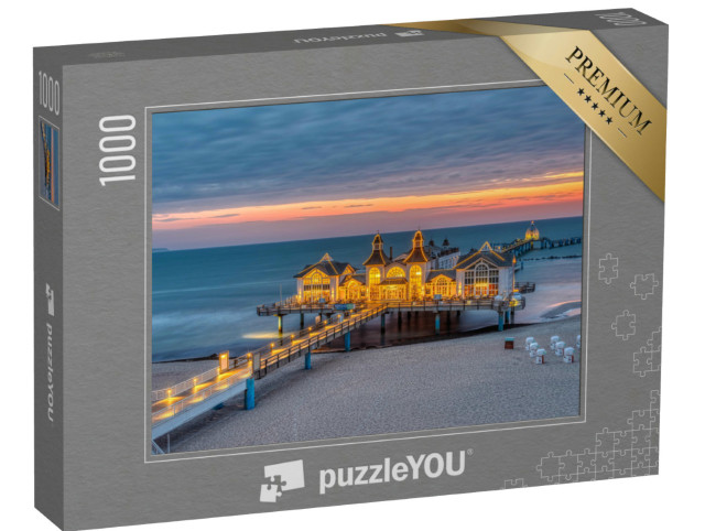 Puzzle 1000 pezzi „Il molo di Sellin su Rügen all'alba“
