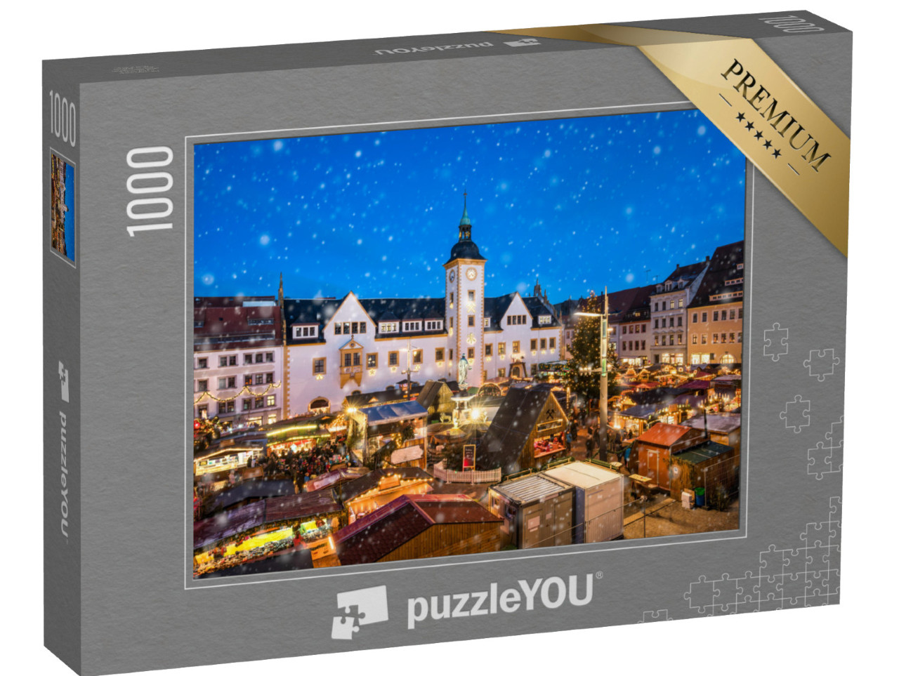 Puzzle 1000 pezzi „Il tradizionale mercatino di Natale di Freiberg“