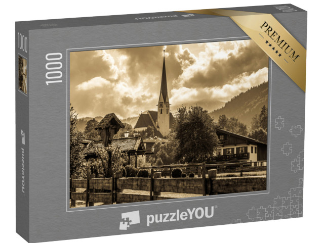 Puzzle 1000 pezzi „Vista sul lago Tegernsee in Baviera“