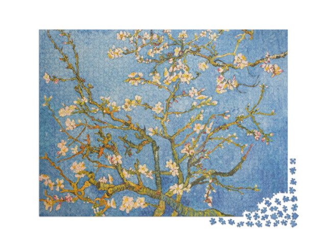 Puzzle 2000 pezzi „Mandorlo in fiore, tratto da Van Gogh 1890“