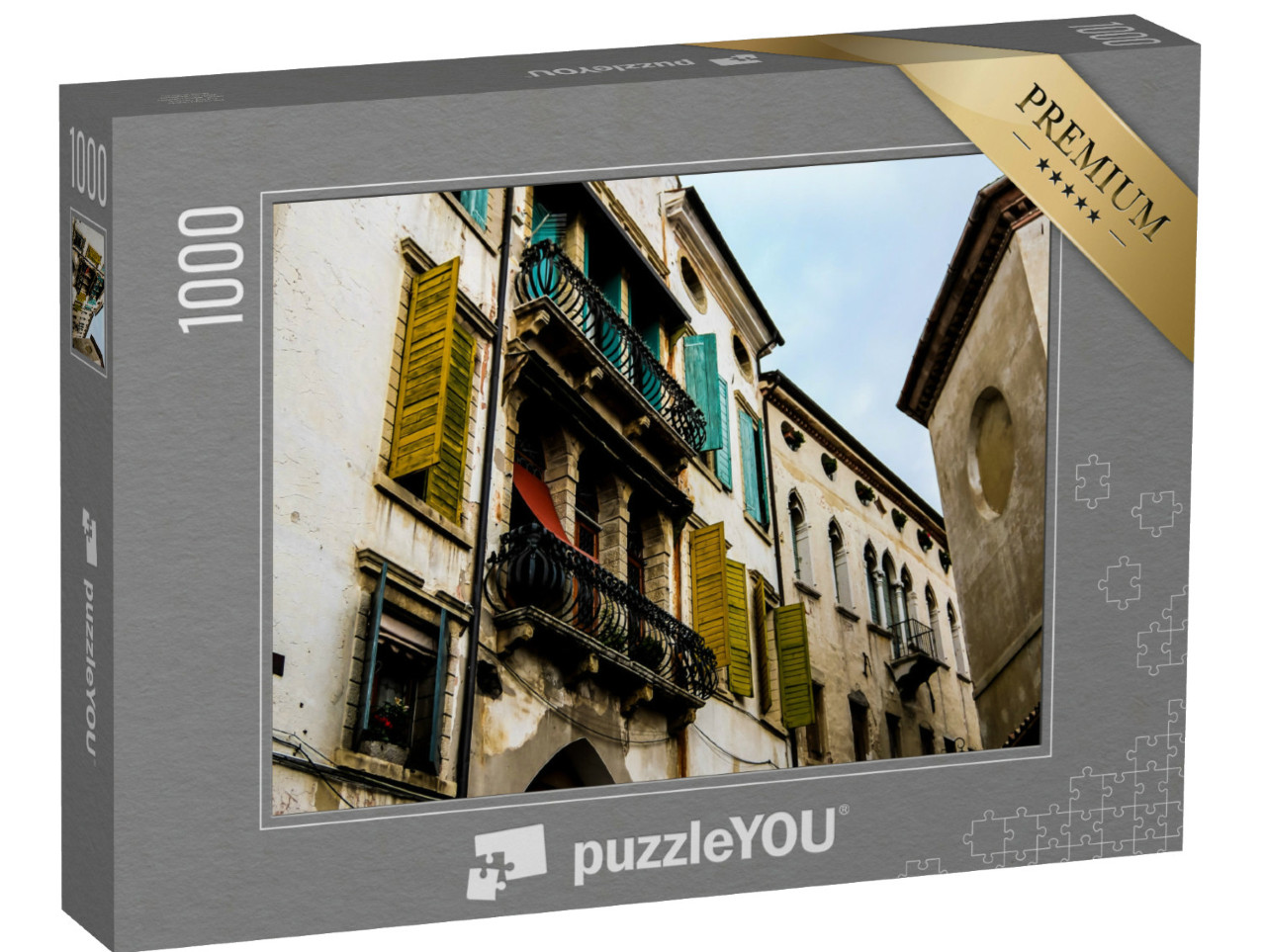 Puzzle 1000 pezzi „Vista su Asolo in provincia di Treviso Veneto Italia“