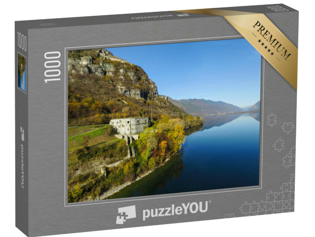 Puzzle 1000 pezzi „Rocca d' Anfo - ITALIA vista da un drone“