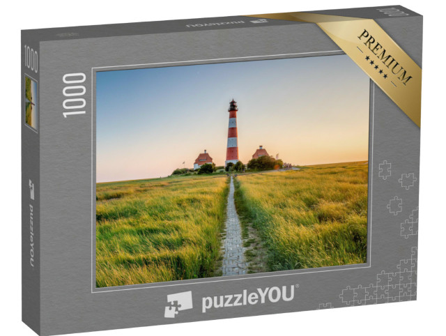 Puzzle 1000 pezzi „Faro di Westerheversand, Frisia settentrionale“