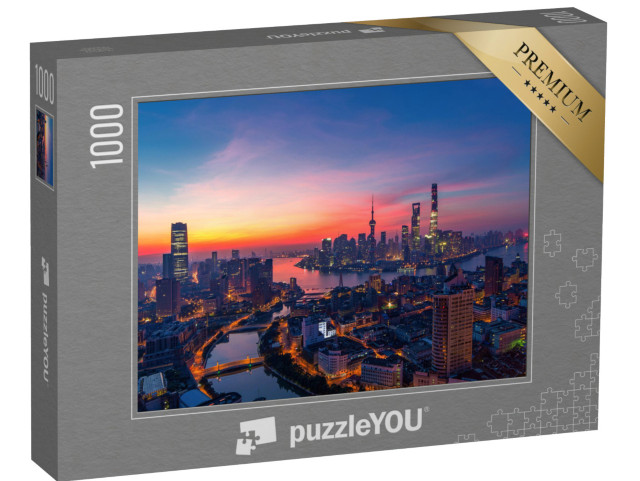 Puzzle 1000 pezzi „Shanghai al tramonto“