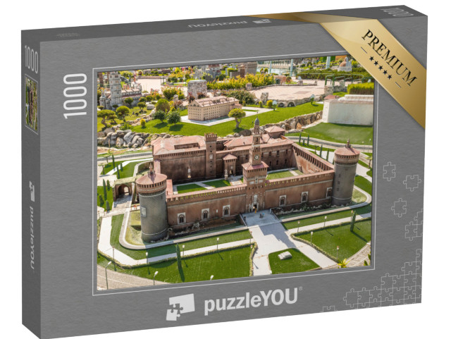 Puzzle 1000 pezzi „Parco Italia in miniatura a Rimini. Foto di alta qualità“