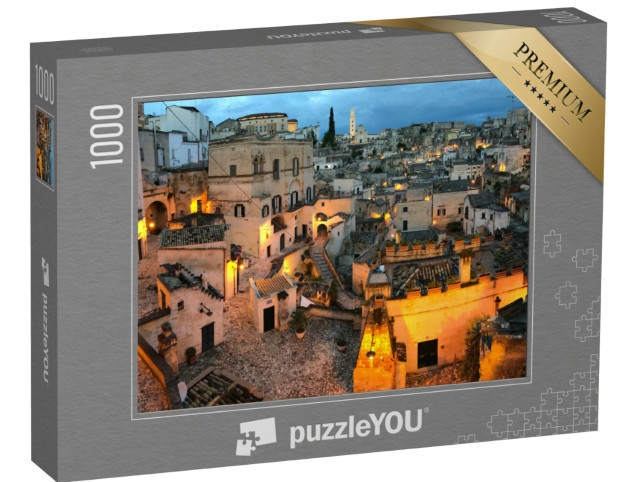 Puzzle 1000 pezzi „I Sassi di Matera di notte, Italia“