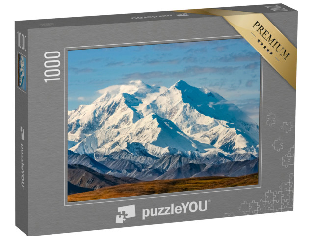 Puzzle 1000 pezzi „Vista del maestoso Monte McKinley, Alaska“