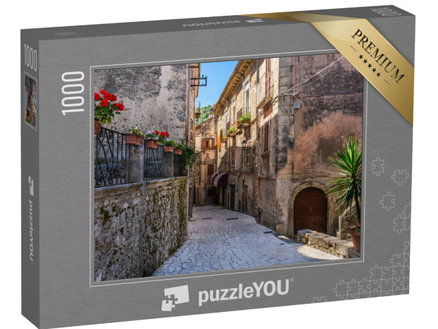 Puzzle 1000 pezzi „Il bellissimo borgo di Colle San Magno, in provincia di Frosinone, regione Lazio, Italia.“