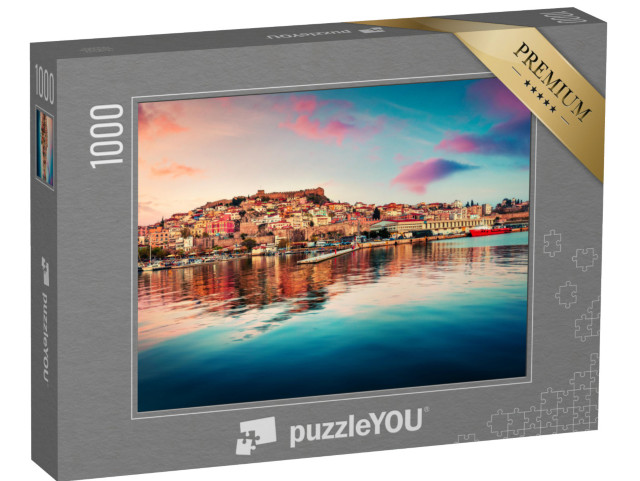 Puzzle 1000 pezzi „Paesaggio marino di primavera sull'Egeo, Kavala“