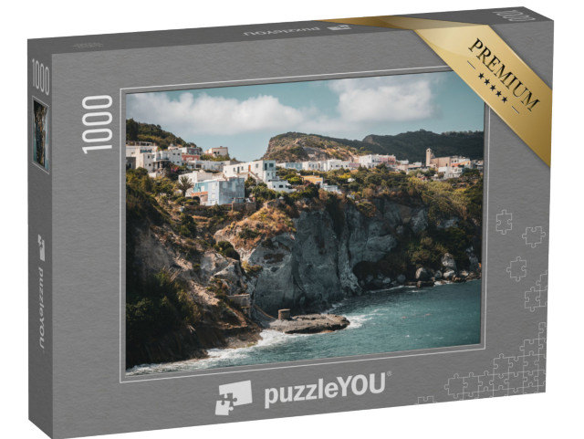 Puzzle 1000 pezzi „Villaggio Le Forna nell'isola di Ponza, Italia“