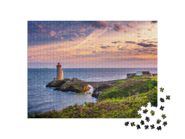 Puzzle 1000 pezzi „Faro del Petit Minou a Plouzane, Bretagna, Francia“