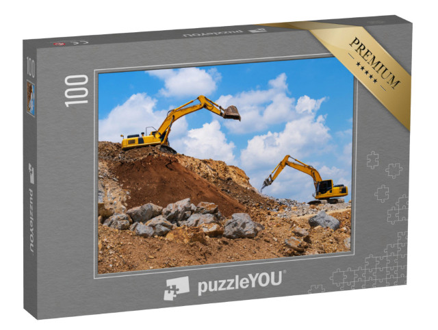 Puzzle 100 pezzi „Escavatori e frantoi“