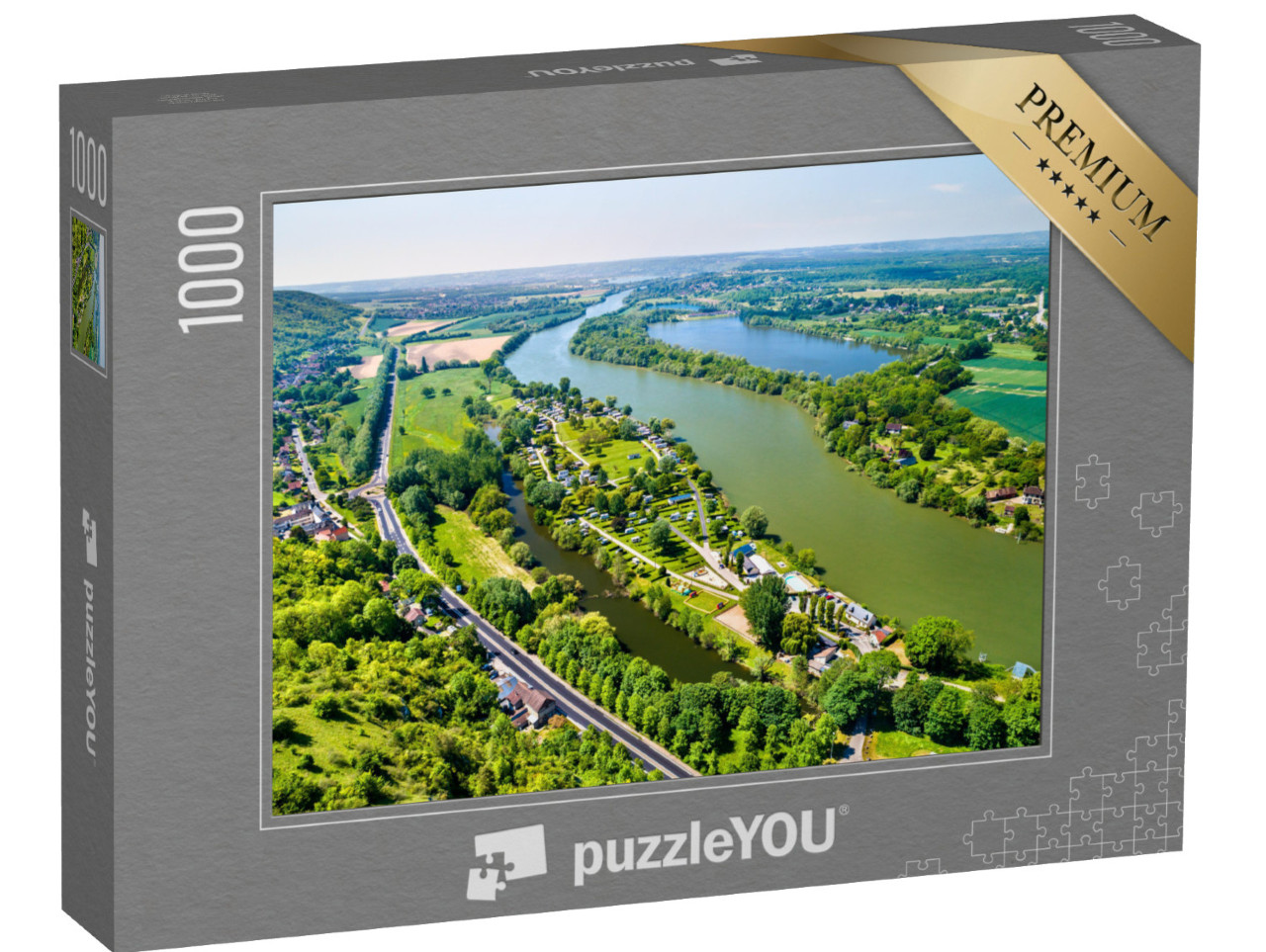 Puzzle 1000 pezzi „La Senna a Chateau Gaillard, Francia“