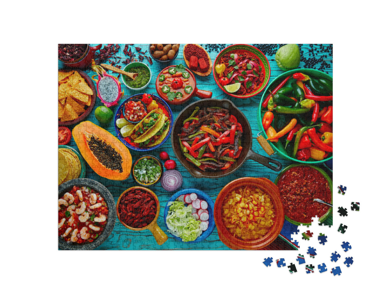 Puzzle 1000 pezzi „Cibo messicano“