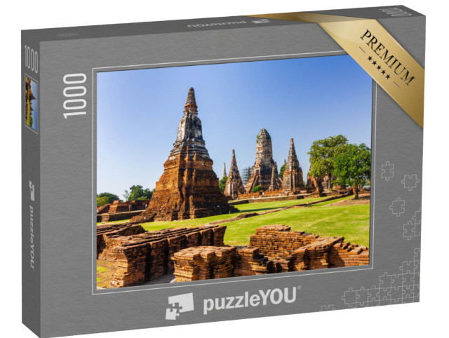 Puzzle 1000 pezzi „Wat Mahathat, patrimonio mondiale dell'UNESCO, antica capitale di Sukhothai, Thailandia“