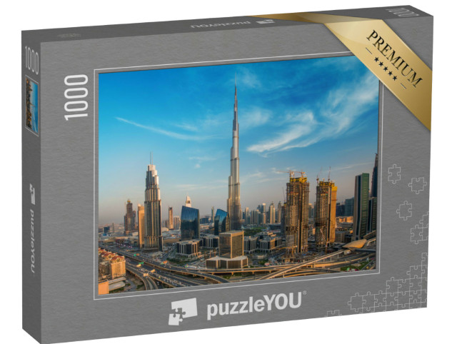 Puzzle 1000 pezzi „Lo skyline di Dubai con la splendida città“