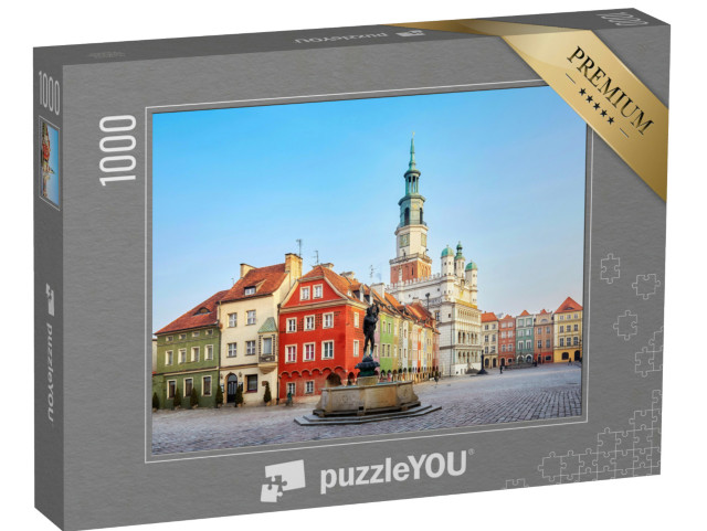 Puzzle 1000 pezzi „Piazza principale del centro storico di Poznan, Polonia“