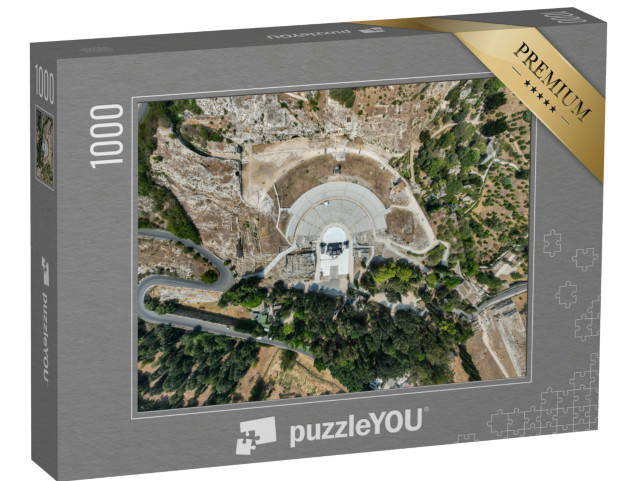 Puzzle 1000 pezzi „Il teatro greco di Siracusa si trova sulle Colline Temenitiche, la regione siciliana più importante“