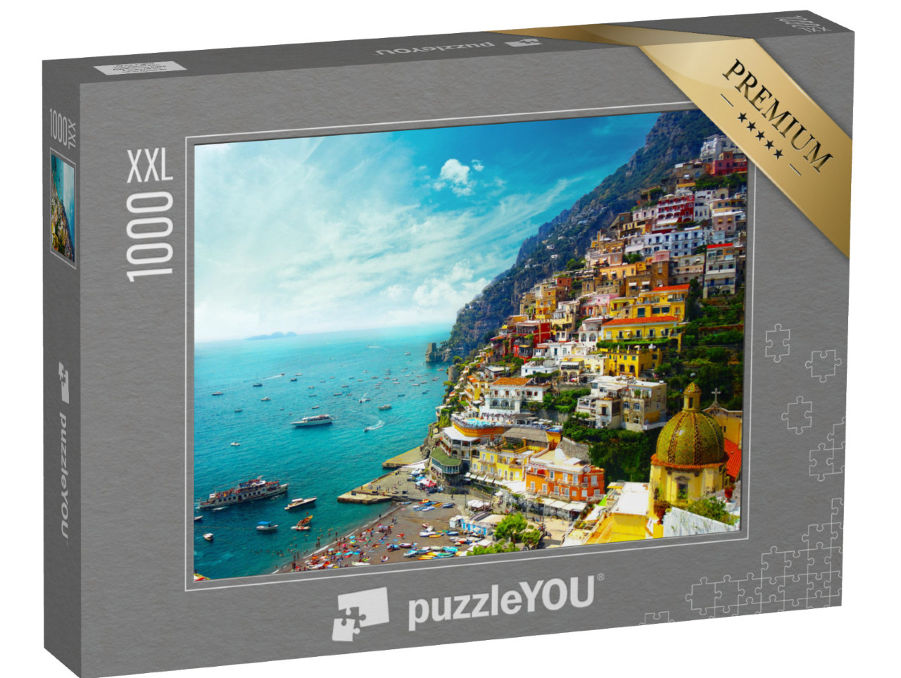 Puzzle 1000 pezzi XXL „Positano, Amalfi, Italia“