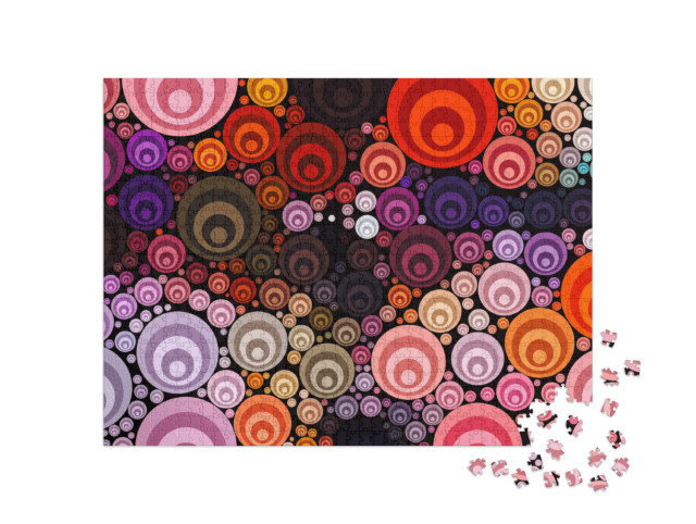 Puzzle 1000 pezzi „Opere d'arte geometriche fatte di cerchi“