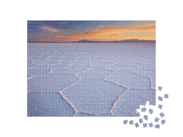 Puzzle 1000 pezzi „Il lago salato più grande del mondo: Salar de Uyuni in Bolivia“