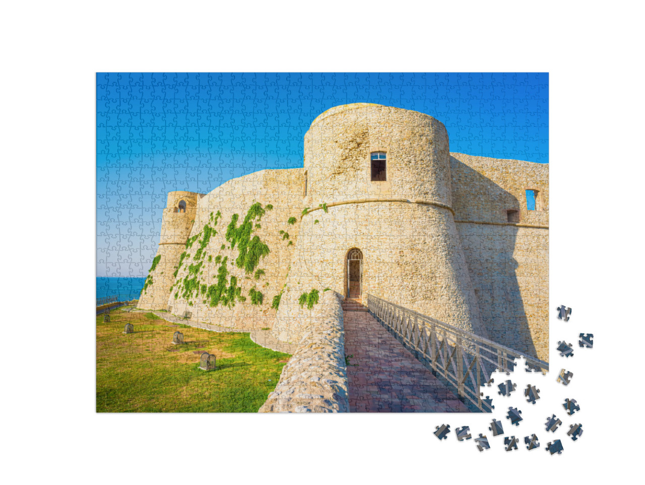 Puzzle 1000 pezzi „Castello Aragonese, Castello Aragonese di Ortona, Costa dei Trabocchi, Abruzzo, Italia“