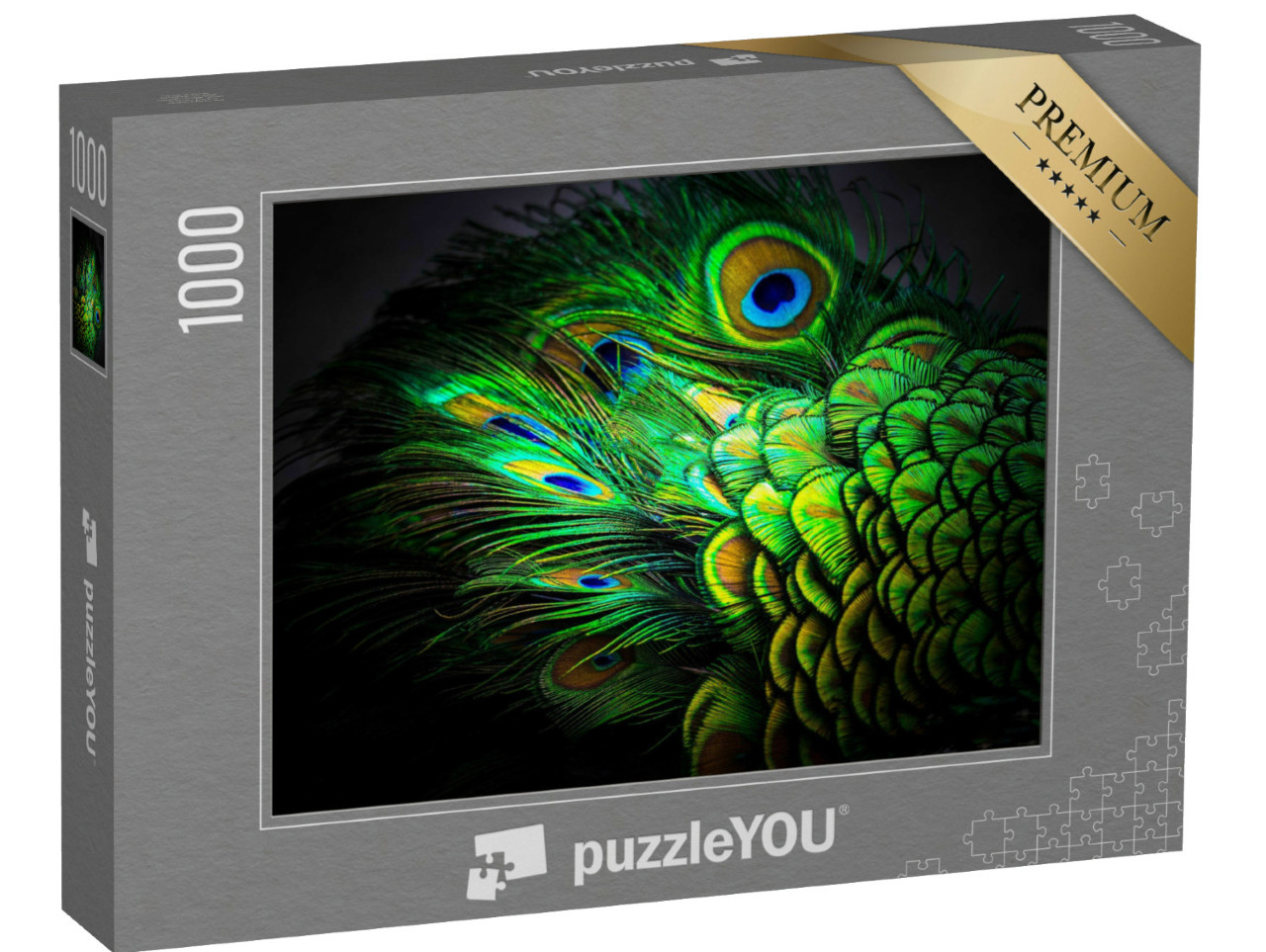 Puzzle 1000 pezzi „Piume di pavone“