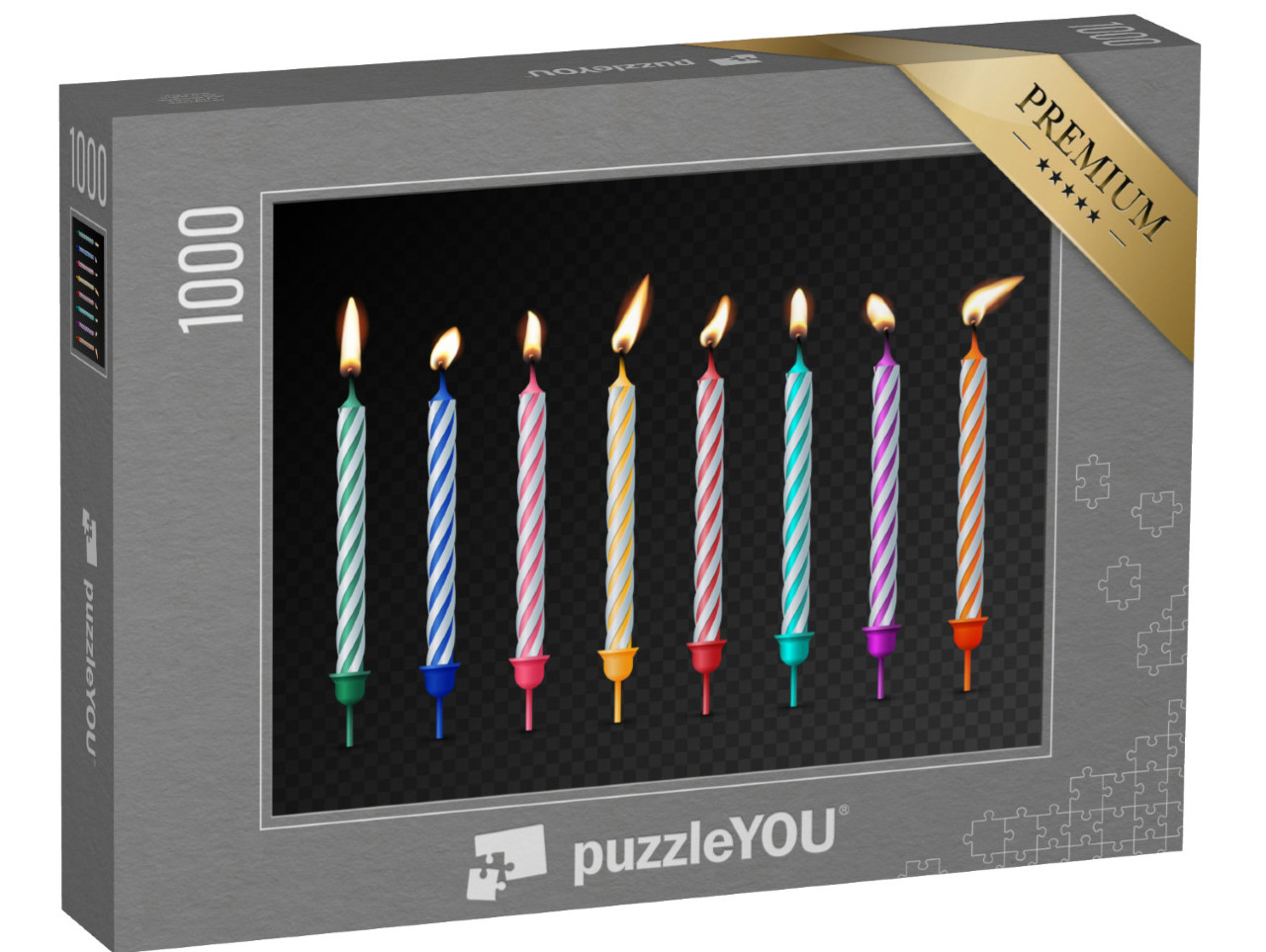 Puzzle 1000 pezzi „Candele per la torta di compleanno“