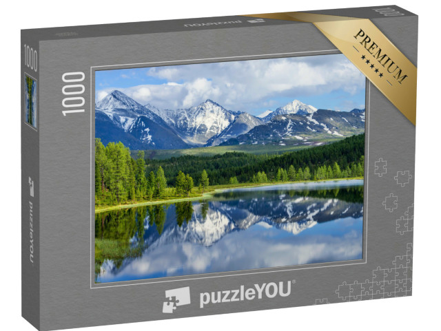 Puzzle 1000 pezzi „Lago di montagna selvaggio nei Monti Altai“
