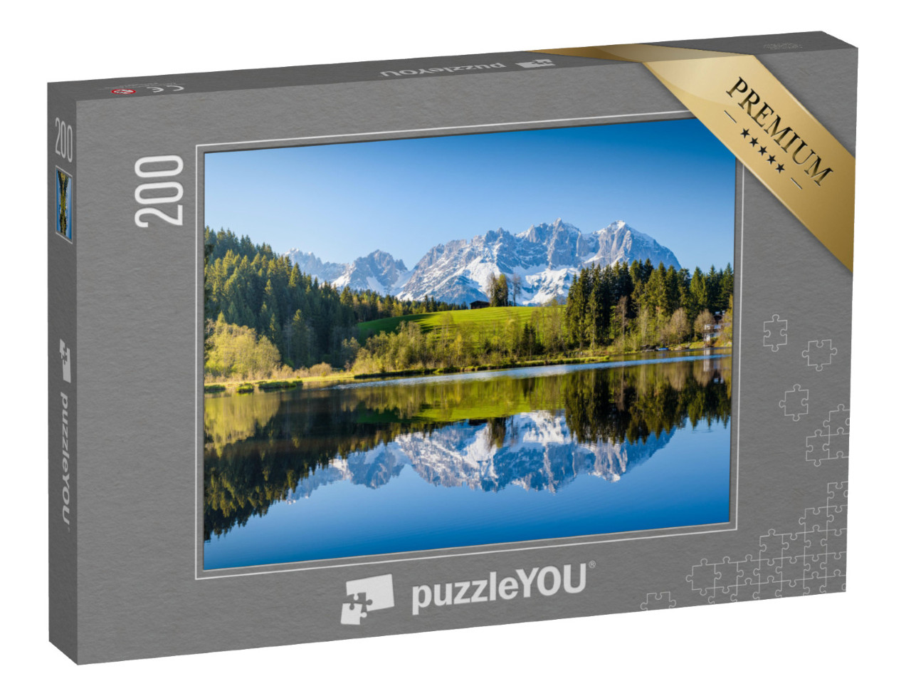 Puzzle 200 pezzi „Idilliaco paesaggio alpino“