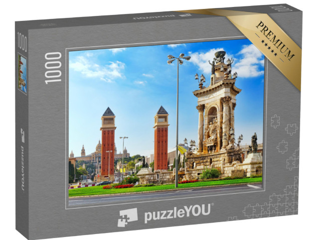 Puzzle 1000 pezzi „Vista di Placa De Espanya a Barcellona“
