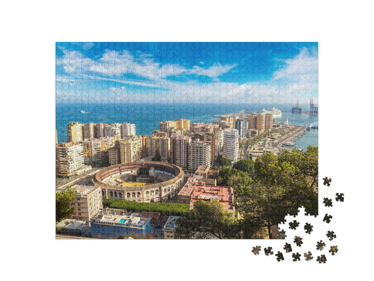 Puzzle 1000 pezzi „Malaga in estate“