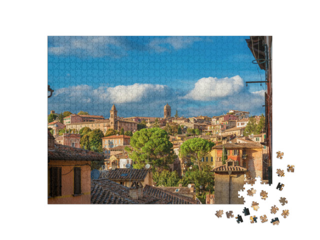 Puzzle 1000 pezzi „Perugia bellissimo centro storico da via Appia“