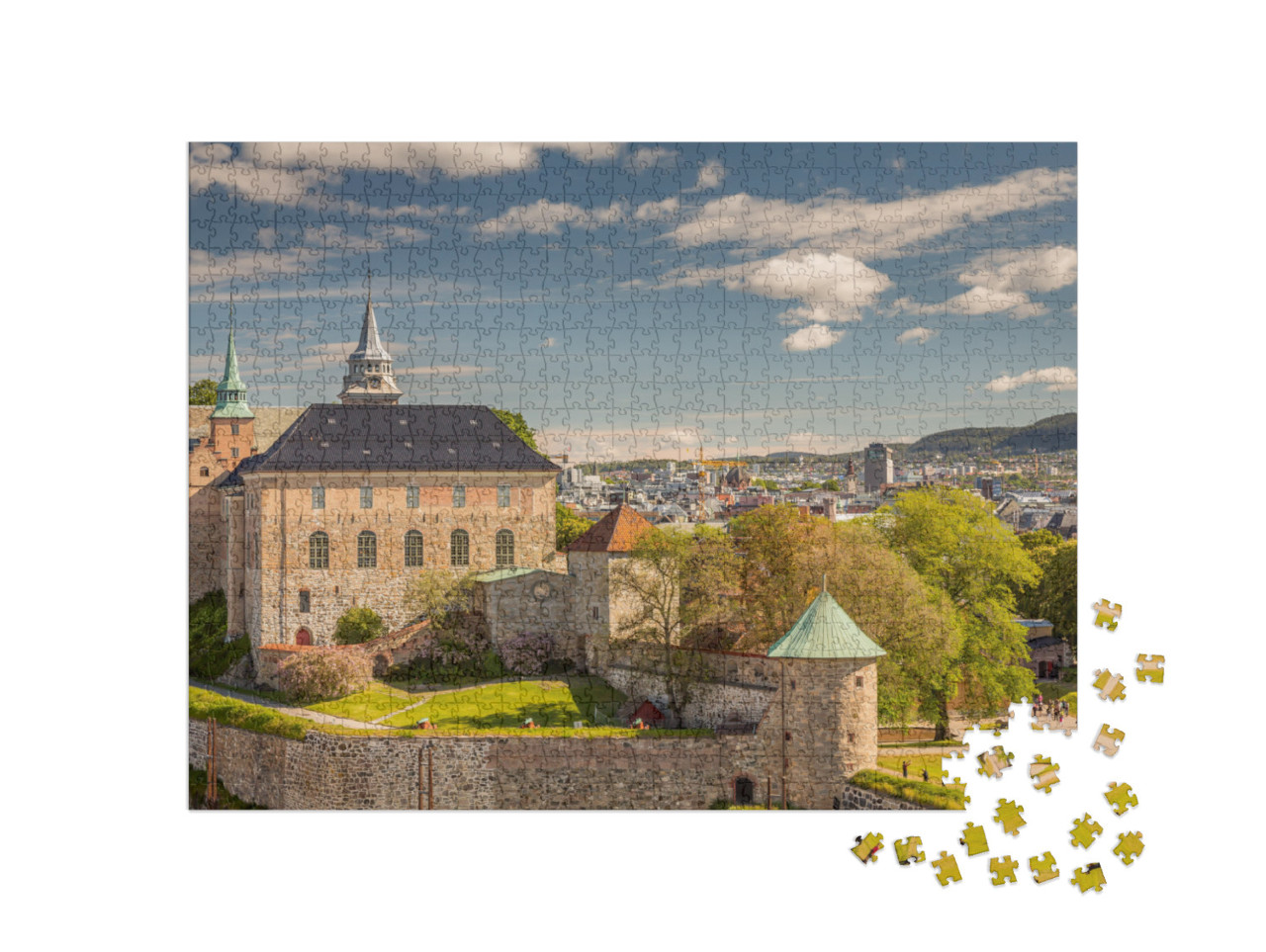 Puzzle 1000 pezzi „Fortezza di Akershus, Oslo, Norvegia“