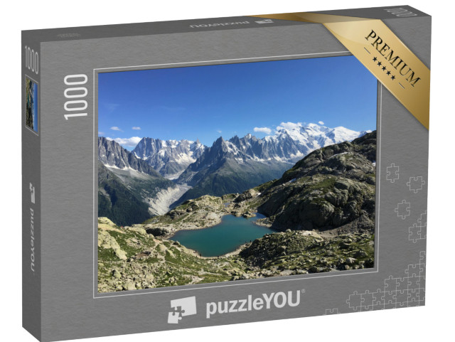 Puzzle 1000 pezzi „Lac Blanc, Monte Bianco vicino a Chamonix-Mont-Blanc“