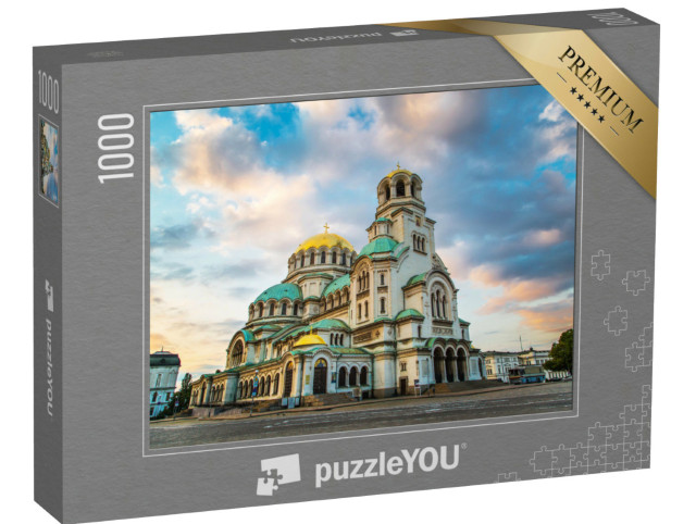 Puzzle 1000 pezzi „Cattedrale di Sant'Alessandro Nevskij, centro città di Sofia, Bulgaria“