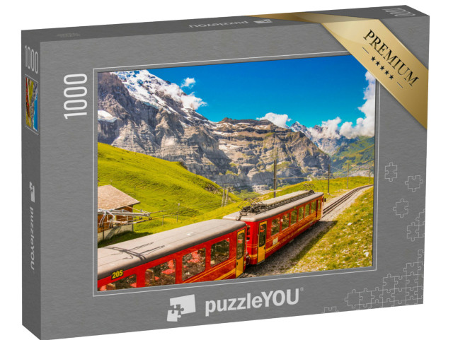 Puzzle 1000 pezzi „Ferrovia della Jungfrau Svizzera sulla strada per lo Jungfraujoch“