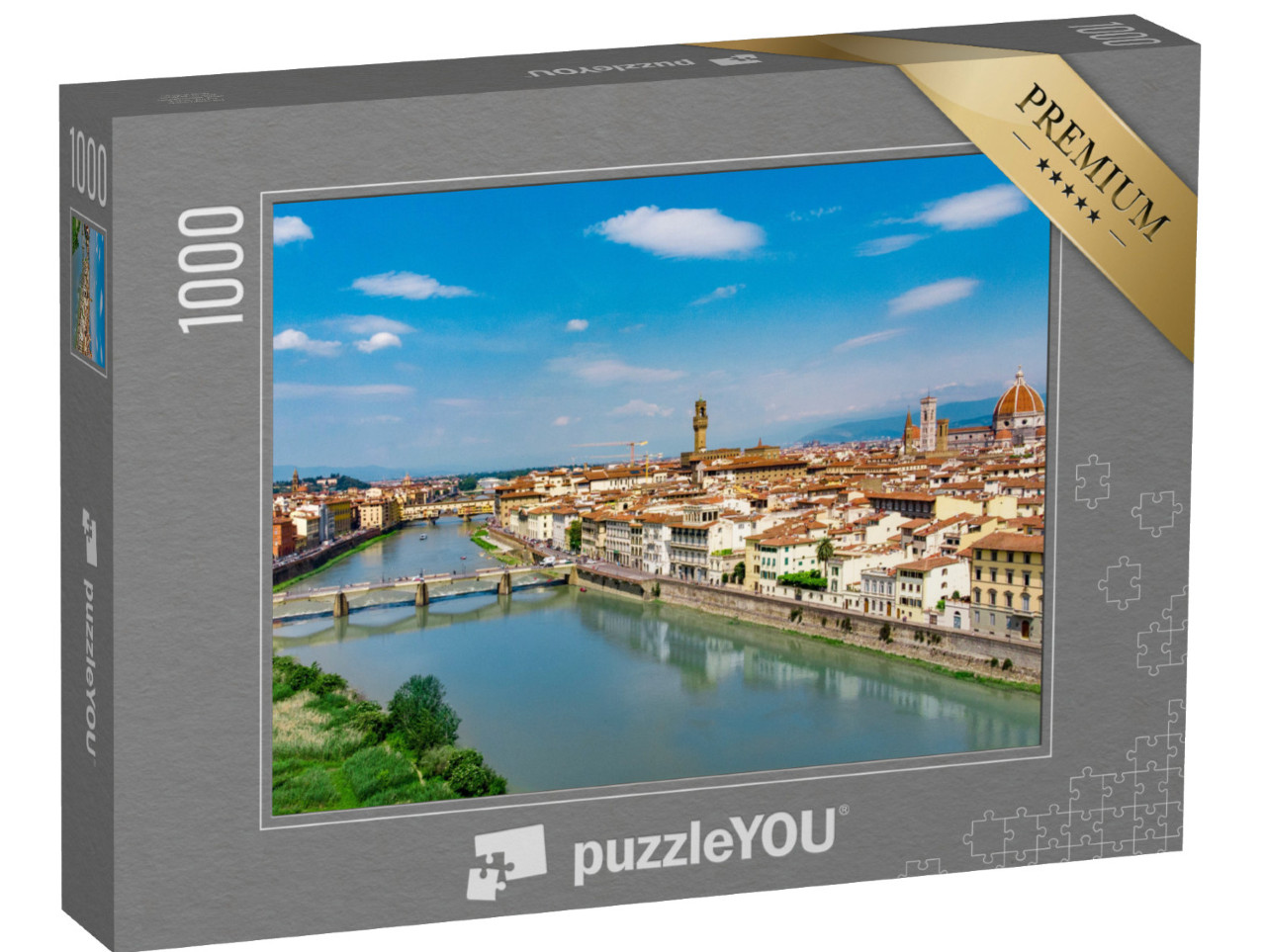 Puzzle 1000 pezzi „Vista da drone della città di Firenze (Firenze)“