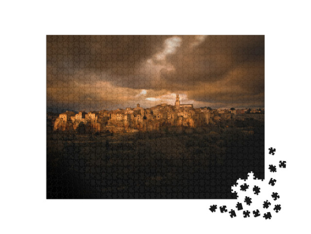 Puzzle 1000 pezzi „Pitigliano, Toscana, paesaggio“