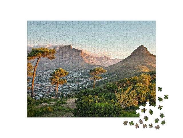 Puzzle 1000 pezzi „Signal Hill a Città del Capo, Sudafrica“
