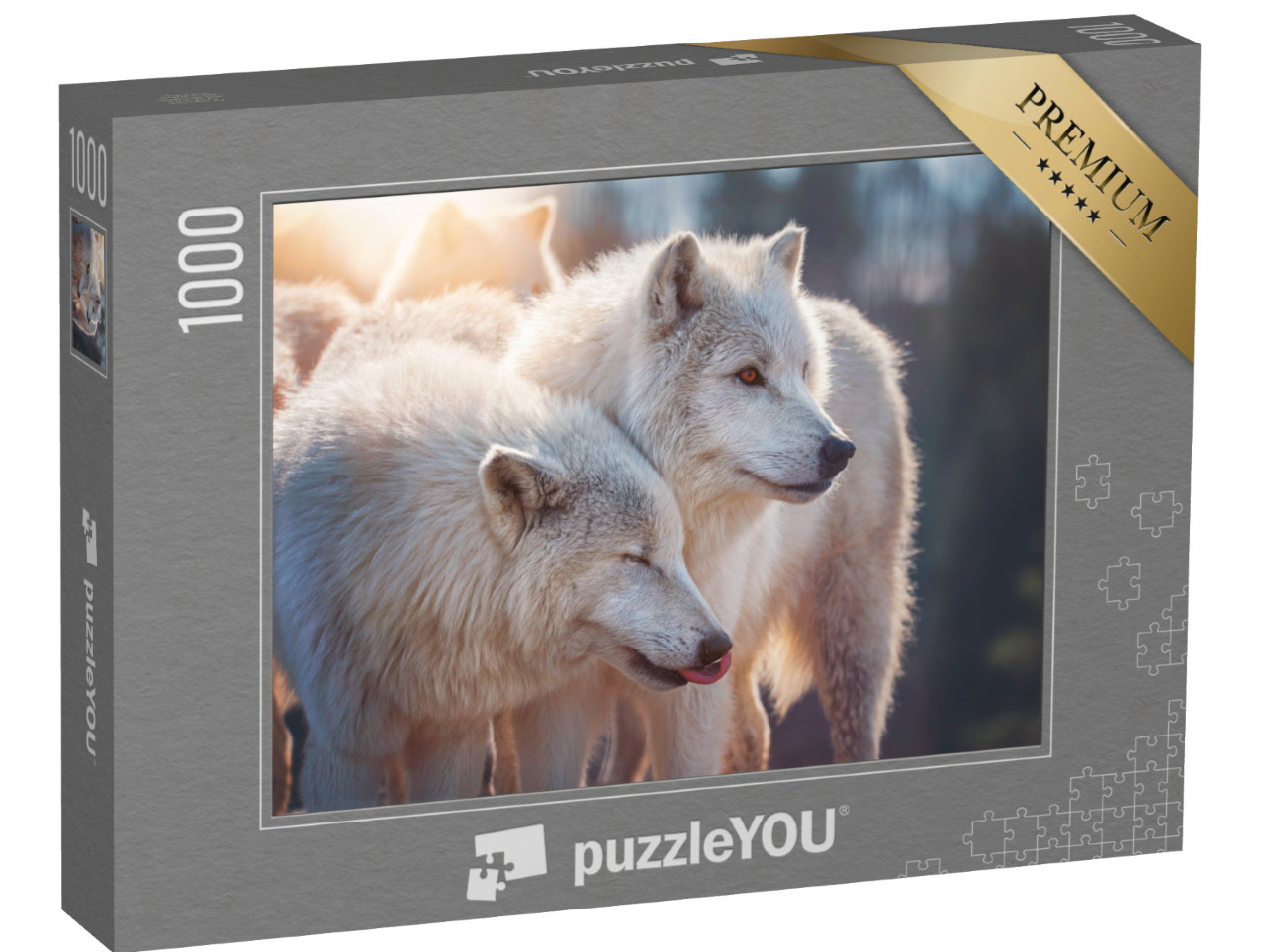Puzzle 1000 pezzi „Lupo artico“